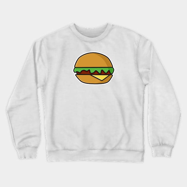 burger Crewneck Sweatshirt by HarveyLee